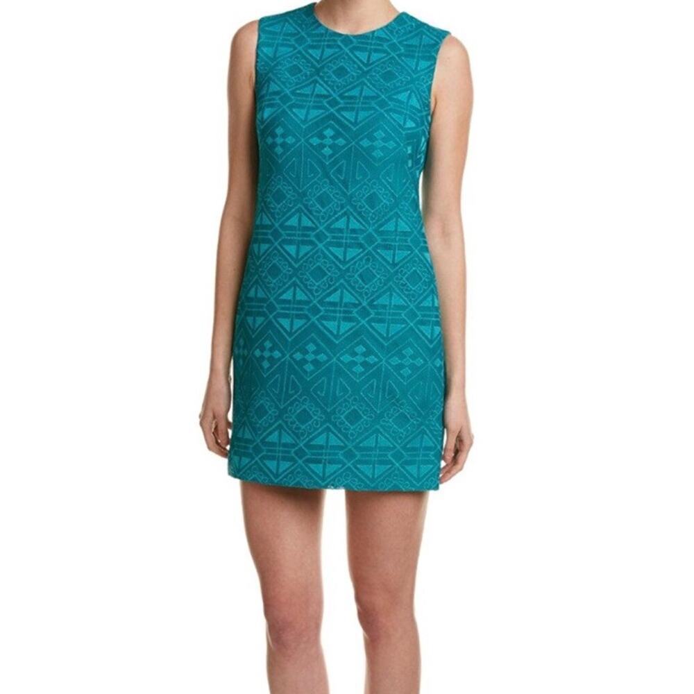 Cynthia Steffe Jade Sleevless Tiled Mesh Shift Dress Size 2
